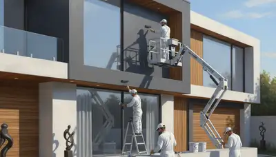 Tampa, FL house painters applying durable exterior coating for humidity and sun protection