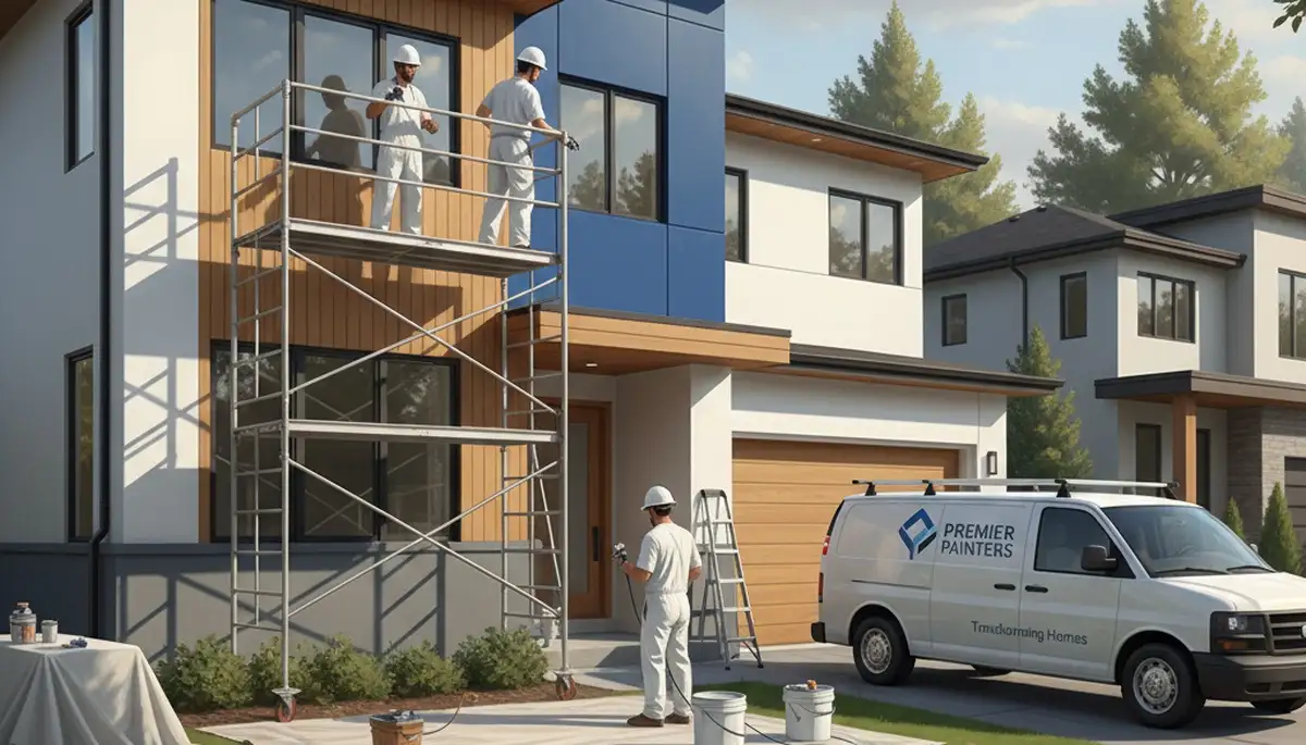 Tampa, FL house painter applying exterior paint for lasting protection against sun and humidity