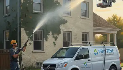 Tampa FL pressure cleaning service removes algae, mildew, and grime from a home exterior