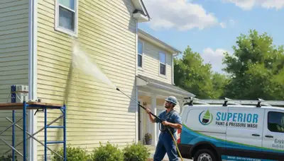 Vinyl siding pressure cleaning in Tampa, FL for algae and mildew removal on a home's exterior