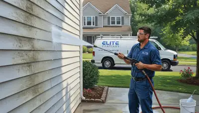 Vinyl siding pressure cleaning in Tampa, FL by Tampa Paint Pros for algae and mildew removal