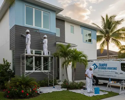 Exterior painting services for Tampa, FL homes by HousePaintersTampaFL.com